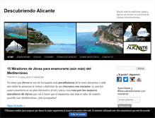 Tablet Screenshot of descubriendoalicante.com
